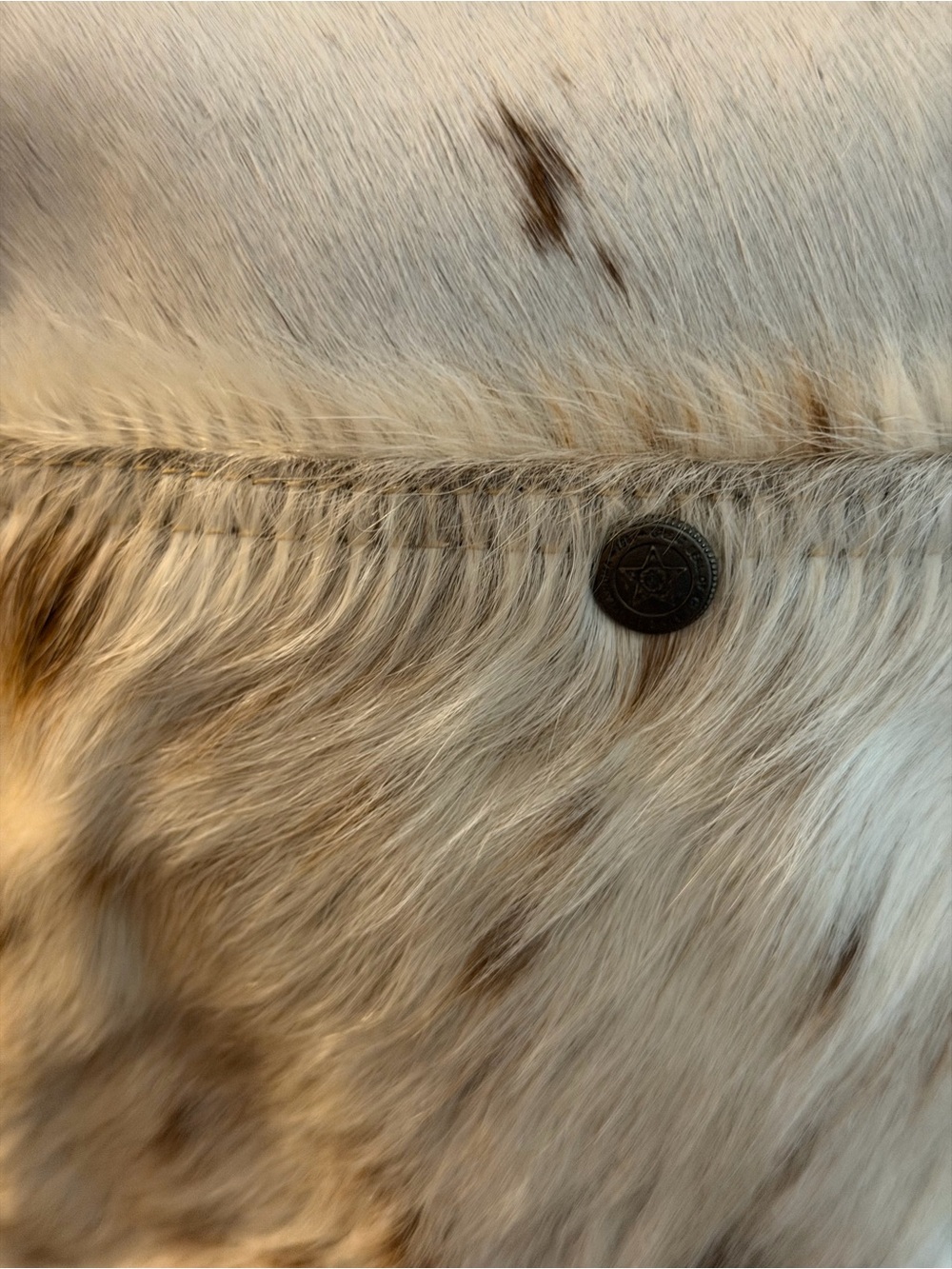 NWOT Myra Full Hair-On Cowhide 3-Compartment Crossbody Bag | Western Boho - Picture 8 of 11